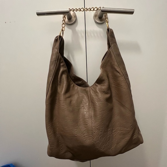 Sandro over the shoulder bag with gold painted chain - Picture 3 of 4